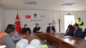 DSİ Genel Müdürü Yıldız, Yozgat'taki İnandık Barajı inşaatını inceledi: