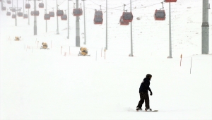 Erciyes'te kar kalınlığı 110 santimetre ölçüldü