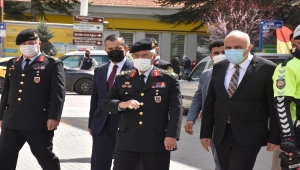 Jandarma Genel Komutanı Orgeneral Arif Çetin, Kızılcahamam'da ziyaretlerde bulundu