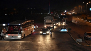"Kilit kavşak" Kırıkkale'de "tam kapanma"nın ardından denetimler sürüyor