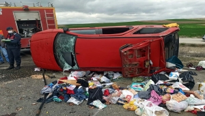 Kırıkkale'de otomobil devrildi: 7 yaralı