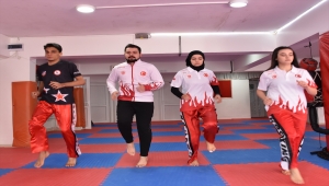 Kırıkkaleli milli kick boksçular, İslami Dayanışma Oyunları'na katılacak olmanın mutluluğunu yaşıyor 