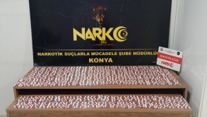 Konya'da 2 bin 545 sentetik ecza hap ele geçirildi, 2 zanlı gözaltına alındı