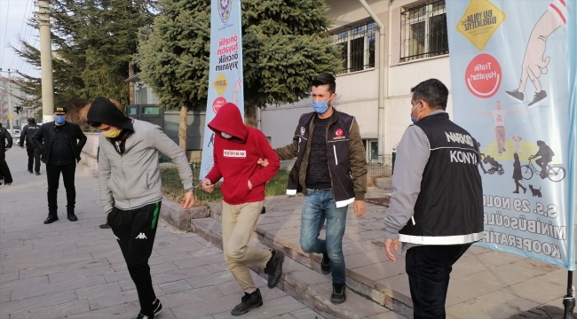 Konya'da uyuşturucu operasyonunda yakalanan 17 şüpheliden 12'si tutuklandı