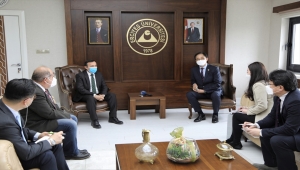 Kore Cumhuriyeti'nin Ankara Büyükelçisi Lee Won Ik, ERÜ'yü ziyaret etti