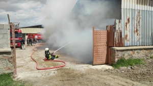 Seydişehir'de besi damında çıkan yangın söndürüldü