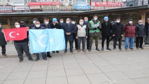 Yozgat'ta İHH üyeleri, Çin'in Doğu Türkistan'a yönelik politikasını protesto etti