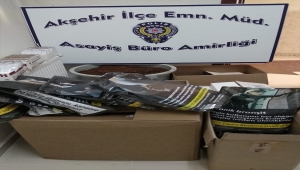 Akşehir'de kaçak tütün ve sigara operasyonu