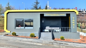 Başkentte yeni tasarlanan taksi duraklarının ilki Çukurambar'da hizmete girdi