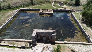 Beyşehir'deki tarihi su anıtı kuraklıktan etkilendi