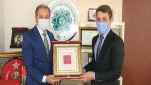 Bozkır Kaymakamı Akın'dan, Konya Esnaf ve Sanatkarlar Adaları Birliğine ziyaret