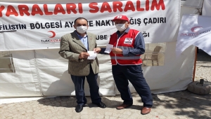 Çubuk'ta şehit yakınlarından Filistin'e destek