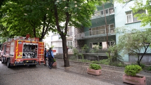 Eskişehir'de bir evde çıkan yangında hasar meydana geldi 