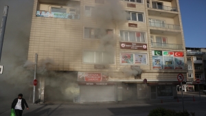 Kayseri'de iş yerinde çıkan yangın hasara neden oldu