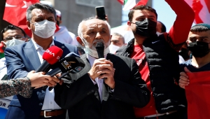 Kayseri'de İsrail'in Mescid-i Aksa'ya yönelik saldırıları protesto edildi