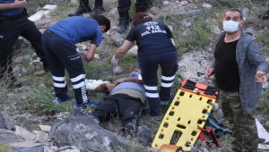 Kayseri'de yürüyüş yaparken yamaçtan düşen kişi yaralandı