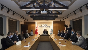 Kayseri'de ziraat odası başkanlarından Büyükkılıç'a teşekkür ziyareti