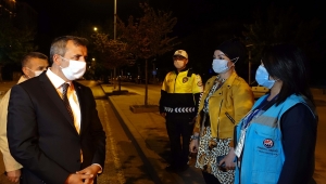 Kırıkkale Valisi Sezer Kovid-19 denetim noktalarını gezdi