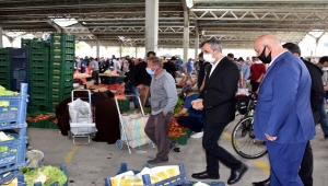 Kırıkkale Valisi Sezer, pazar yerlerini denetledi