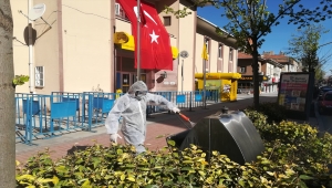 Kırşehir'de "tam kapanma" döneminde tüm resmi kurumlar dezenfekte ediliyor
