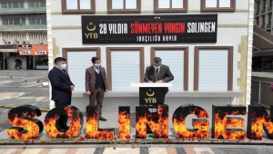 MHP'li Aydın, Ulus Meydanı'nda YTB tarafından açılan "Solingen Faciası Anı Evi"ni ziyaret etti