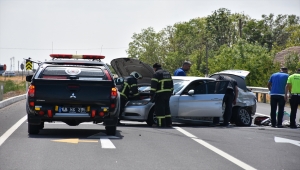 Aksaray'da 3 araç çarpıştı: 1 yaralı