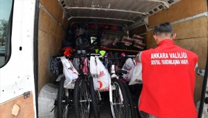 Ankara'da 300 öksüz ve yetim çocuğa bisiklet dağıtıldı, 231 aileye yardım yapıldı