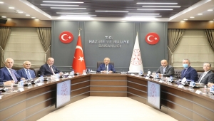 Bakan Elvan, ATO Başkanı Baran ile Yönetim Kurulu üyelerini kabul etti