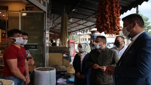 Başkan Aktürk Ürgüp'te esnafı ziyaret etti