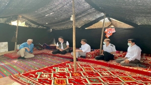 Bozkır Kaymakamı Akın, yörük çadırına misafir oldu
