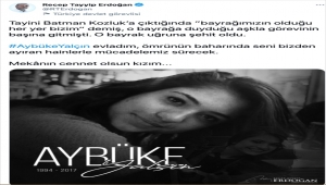 Cumhurbaşkanı Erdoğan'dan, şehit öğretmen Aybüke Yalçın'la ilgili paylaşım: