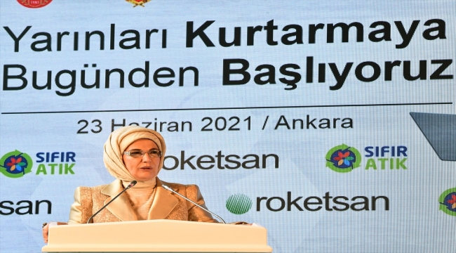 Emine Erdoğan, Roketsan'a "Sıfır Atık Belgesi" verdi: