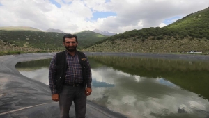 Erciyes'in kar suları 4 göletle hayvanlara ulaşıyor 