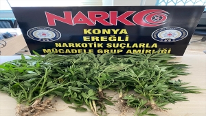 Konya'da düzenlenen uyuşturucu operasyonunda 2 zanlı, tutuklandı