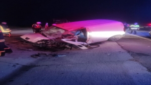 Konya'da trafik kazası: 1 ölü, 1 yaralı