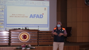 Sivas İl Özel İdare personeline afet bilinci eğitimi verildi