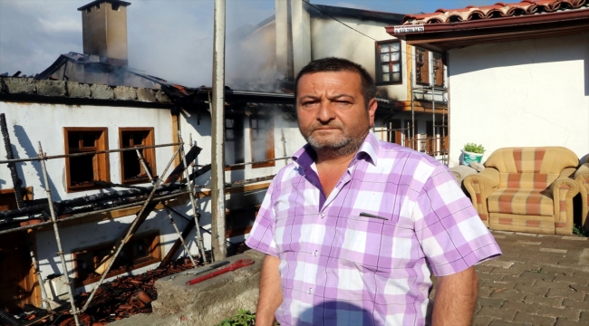 Çankırı'da turizme kazandırılması planlanan 3 ev yandı