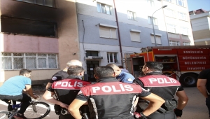 Eskişehir'de bir evde çıkan yangında hasar meydana geldi