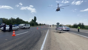 Eskişehir'de helikopterli trafik denetiminde 31 sürücüye ceza kesildi