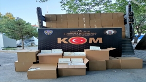 Niğde'de 20 bin paket kaçak makaron ele geçirildi