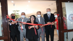 Niğde'de engellilerin çalışmalarının yer aldığı ebru sergisi açıldı