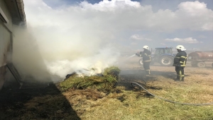 Ulaş ilçesinde çıkan ot yangını maddi hasara neden oldu