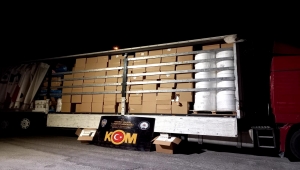 Aksaray'da 2,5 milyon makaron ele geçirildi