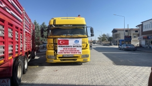 Aksaray'dan yangın bölgesine hayvan yardımı