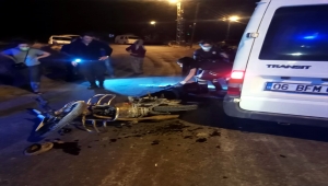 Ankara'da motosiklet ile minibüs çarpıştı: 1 ölü, 1 yaralı 