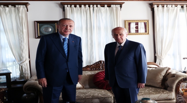 Cumhurbaşkanı Erdoğan, MHP Genel Başkanı Bahçeli ile görüşüyor 