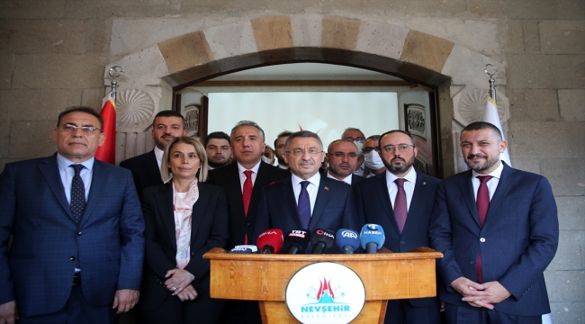 Cumhurbaşkanı Yardımcısı Fuat Oktay, Nevşehir'de konuştu: