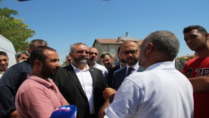 HÜDA PAR heyeti, Konya'da silahlı saldırıda öldürülen 7 kişinin yakınlarına taziye ziyaretinde bulundu