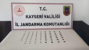 Kayseri'de Roma ve Bizans dönemine ait 76 sikke ele geçirildi
