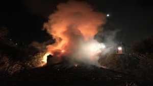 Kayseri'deki metruk binada çıkan yangın söndürüldü